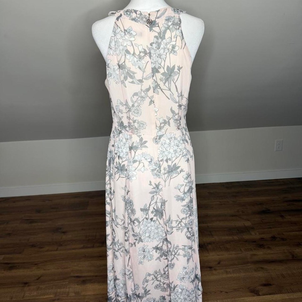 Tommy Hilfiger Blush Floral Midi Dress Cottagecore Garden Party Wedding Guest